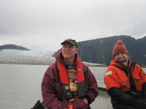 Harry and Kelly as we leave the Lodge