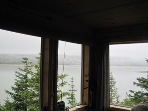 that is Taku Glacier as seen from inside the cabin, what a view!