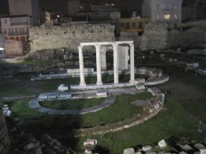 ruins around base of Acropolis