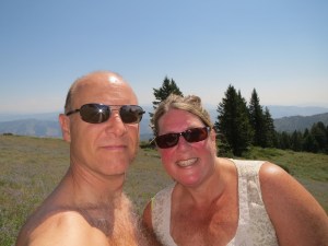 Hot hike up Bogus Basin outside of Boise